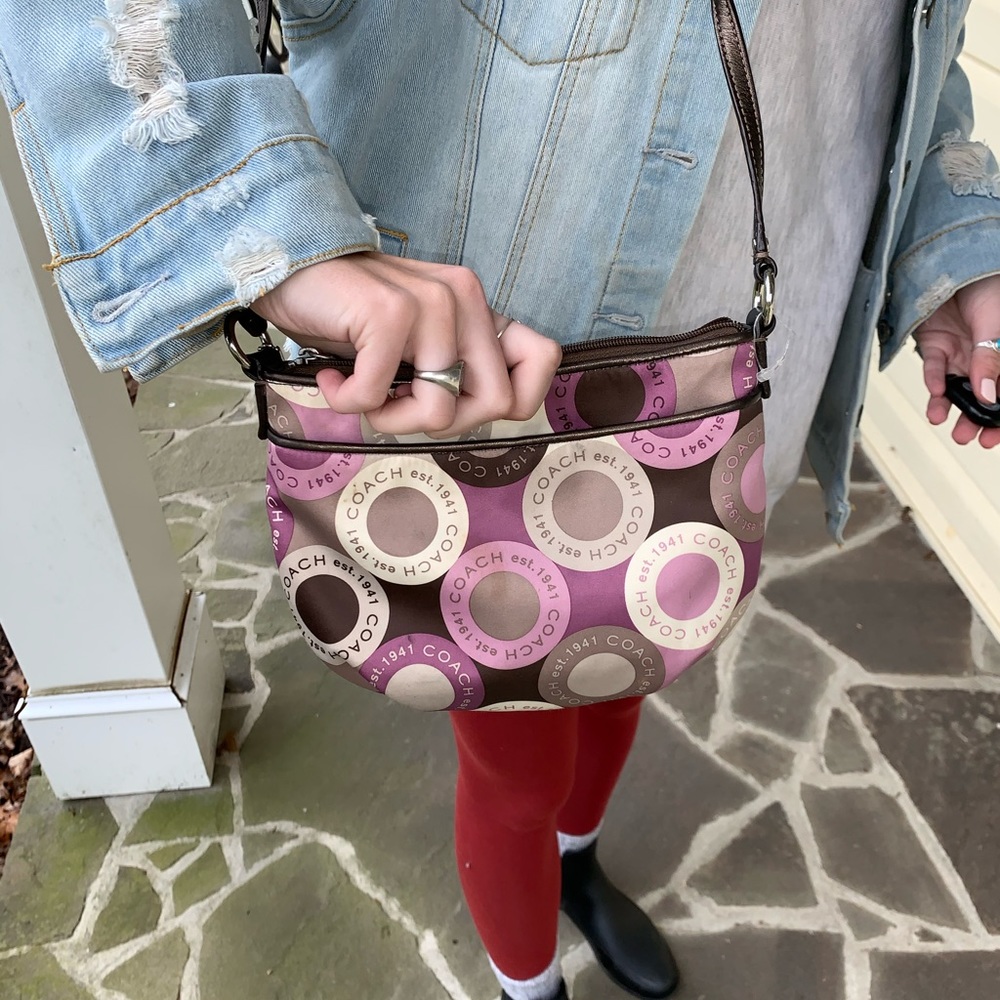 Purple Coach Purse